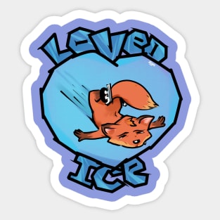 loved ice Sticker